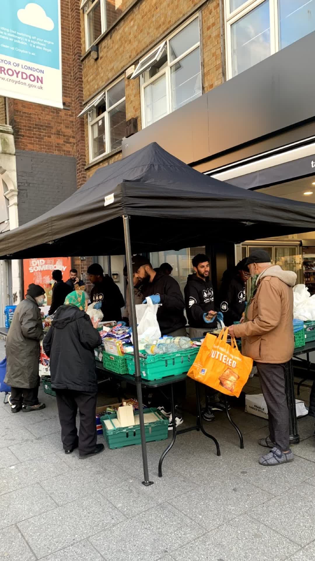AR Projects volunteers serving on the streets of Croydon